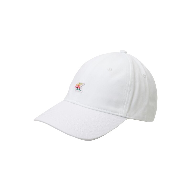 Calvin Klein Kšiltovka Iridescent Pride Patch Baseball bílá