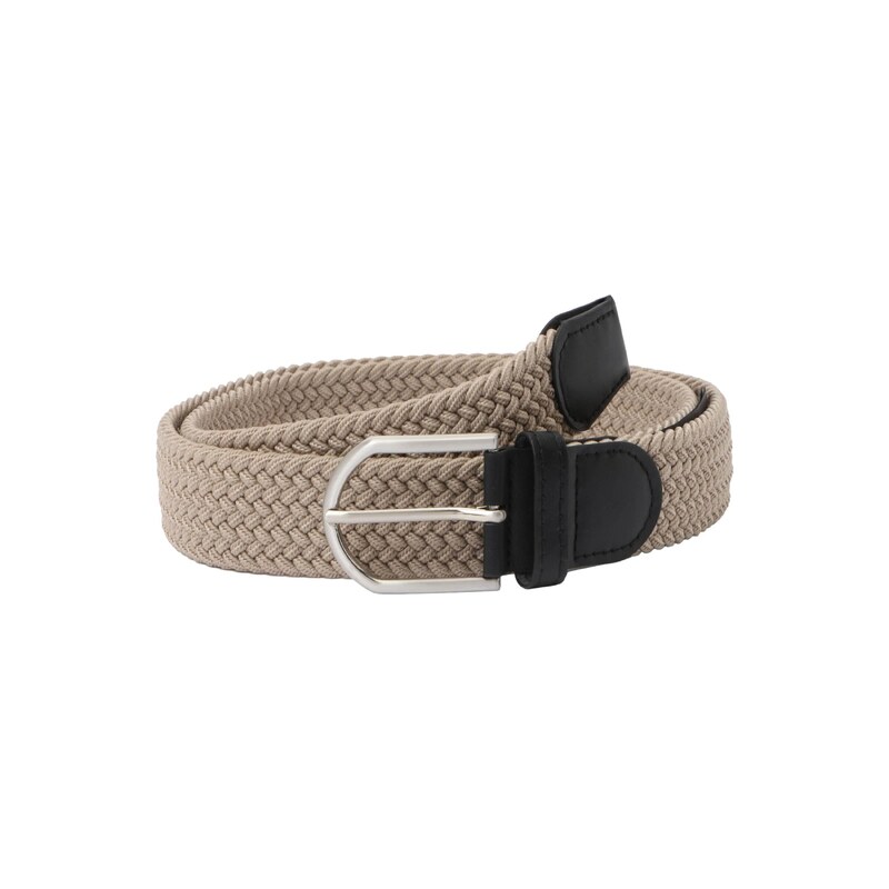 JACK & JONES Opasek khaki / černá