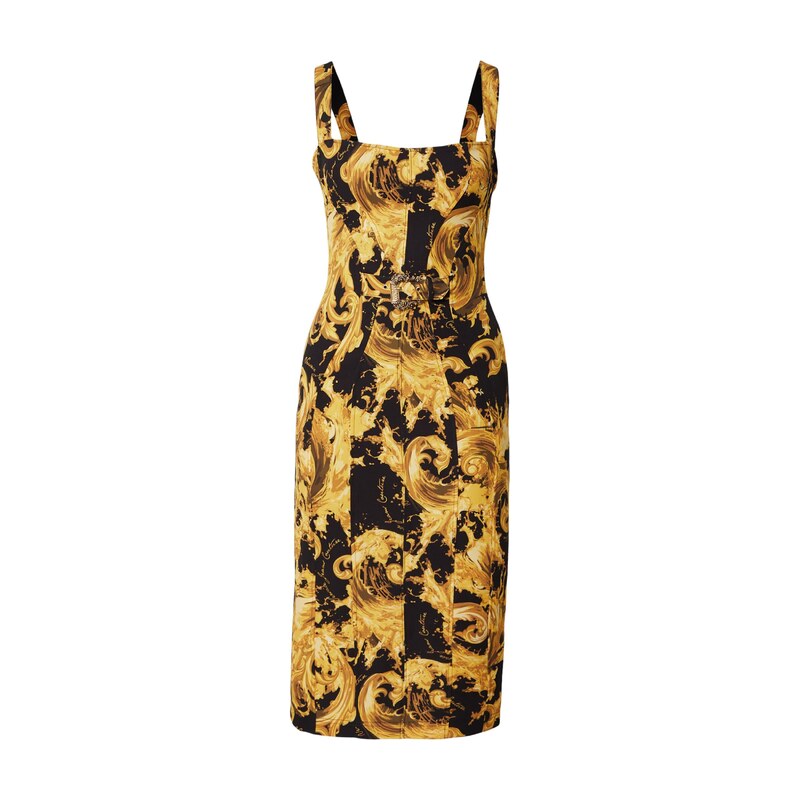 Versace Jeans Couture Šaty hořčicová / zlatě žlutá / černá
