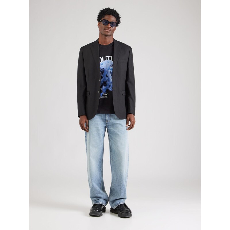 Versace Jeans Couture Tričko 'JELLYFISH' indigo / černá / bílá