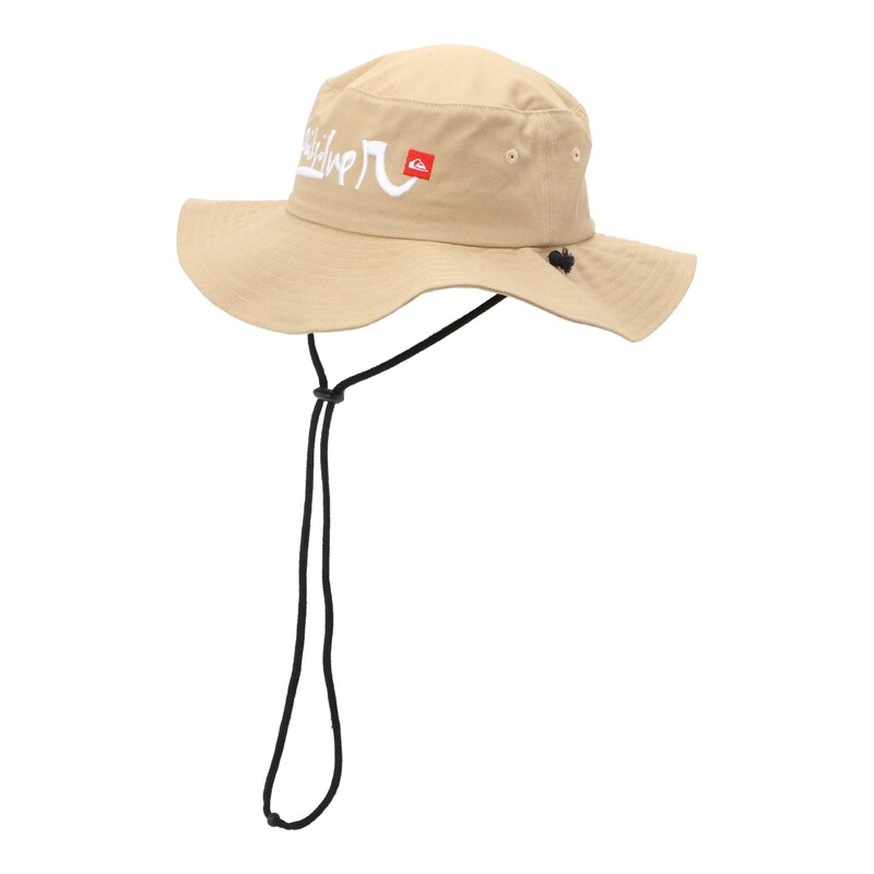 QUIKSILVER Sportovní klobouk 'BUSHMASTER' béžová / červená / bílá