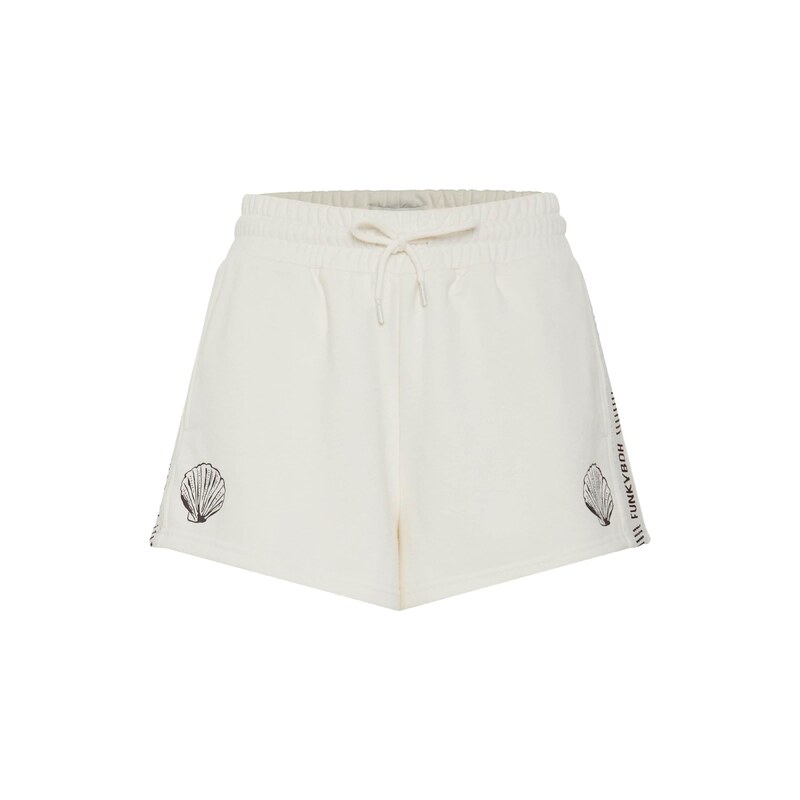 Funky Buddha Kalhoty černá / offwhite