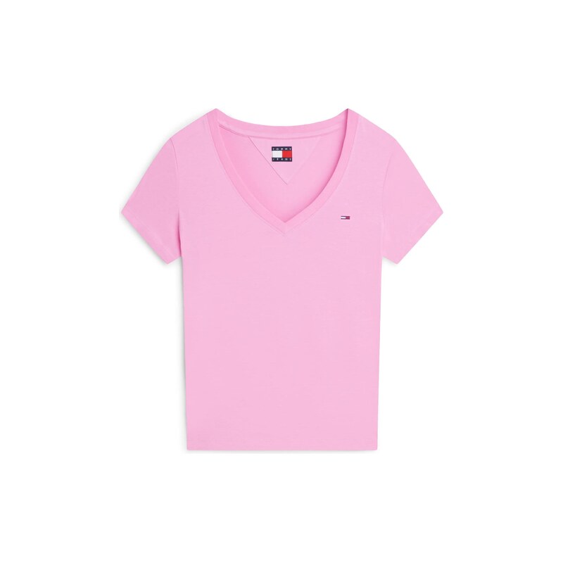 Tommy Jeans Tričko Low Slim pink