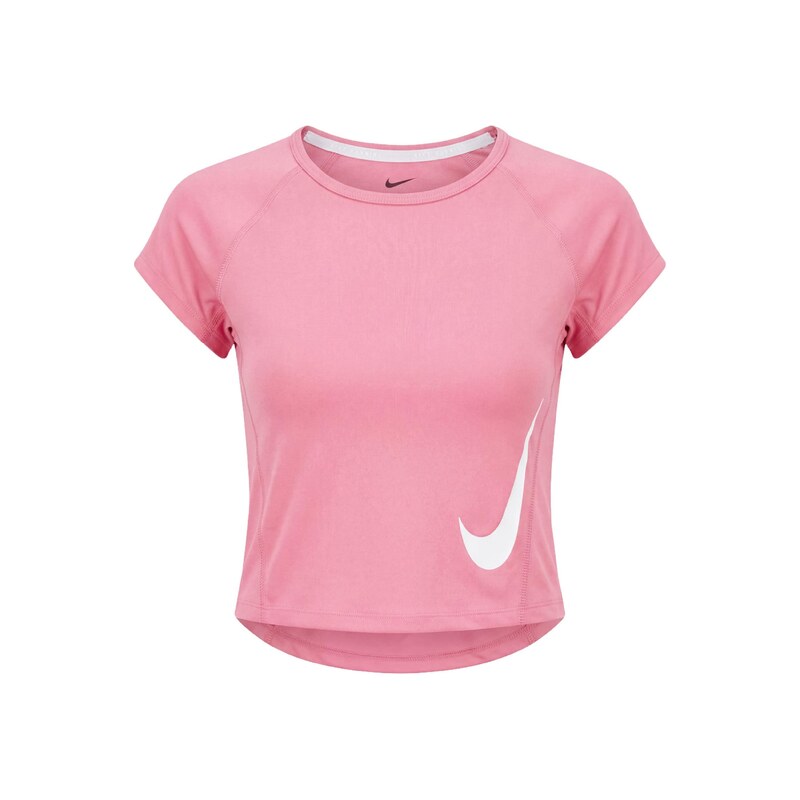 NIKE Funkční tričko TEMPO SWOOSH růžová / bílá