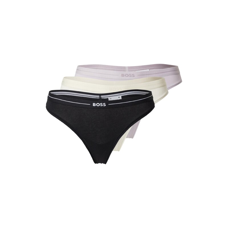 BOSS Tanga světle žlutá / šeříková / černá / bílá 115225563