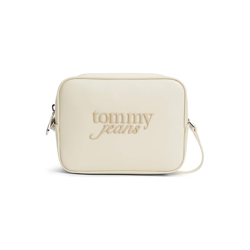 Tommy Jeans Taška přes rameno Essential Logo Camera krémová