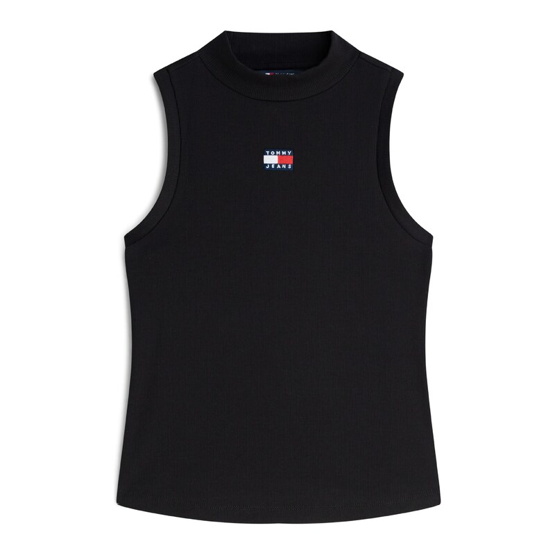 Tommy Jeans Top Tommy Badge Slim Tank černá