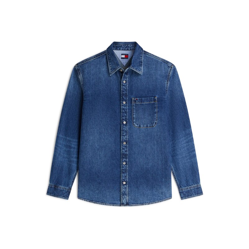 Tommy Jeans Košile Regular Fit tmavě modrá