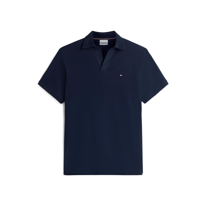 TOMMY HILFIGER Tričko Relaxed Fit Stripe Crepe tmavě modrá