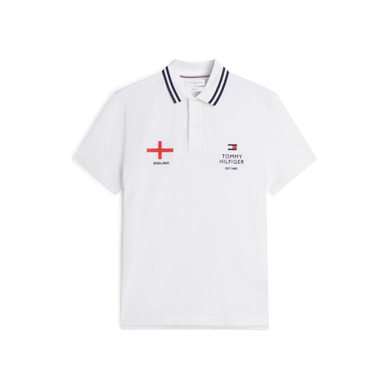 TOMMY HILFIGER Tričko Regular Fit tmavě modrá / červená / bílá