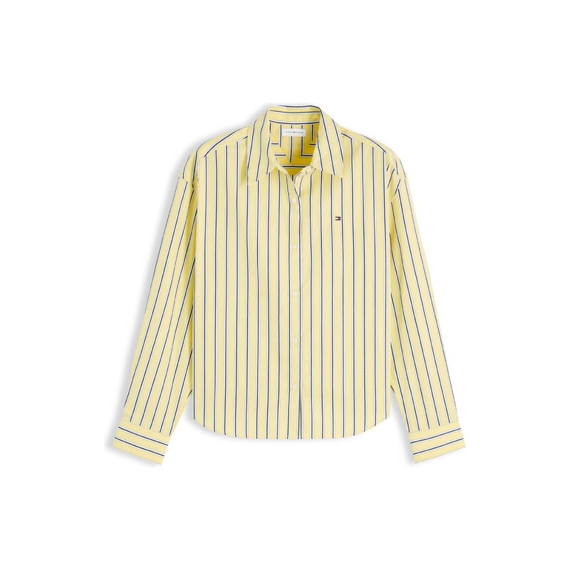 TOMMY HILFIGER Halenka Boxy Fit žlutá / černá / bílá