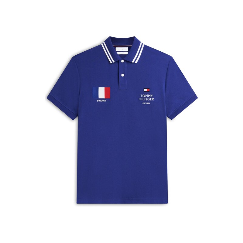 TOMMY HILFIGER Tričko královská modrá / červená / bílá