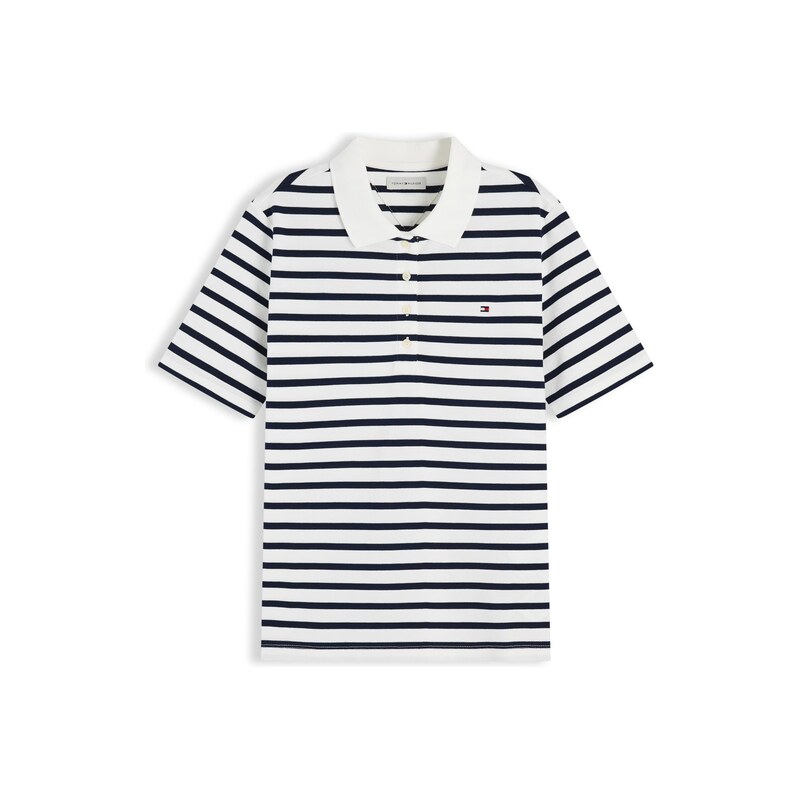 TOMMY HILFIGER Tričko '1985 Regular Fit' námořnická modř / bílá