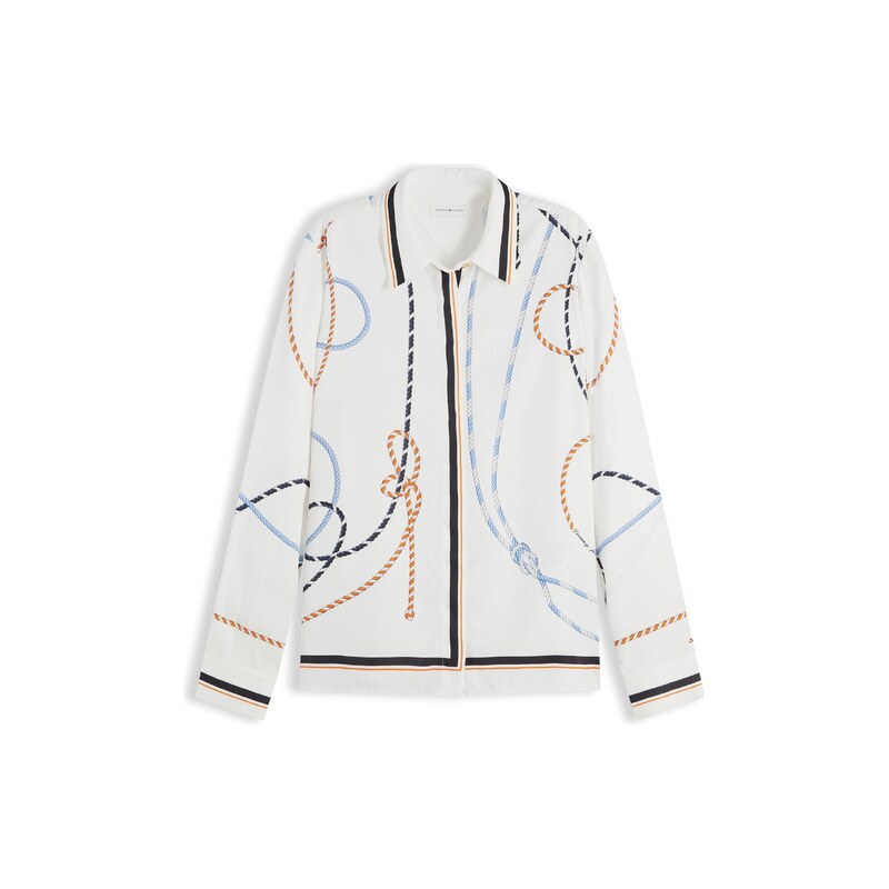 TOMMY HILFIGER Halenka tmavě modrá / meruňková / bílá 115226457