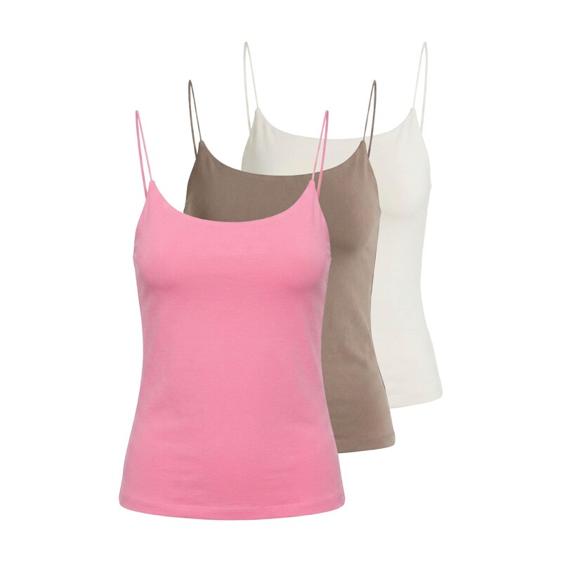 studioselect Top Lena hnědá / pitaya / offwhite 115226586