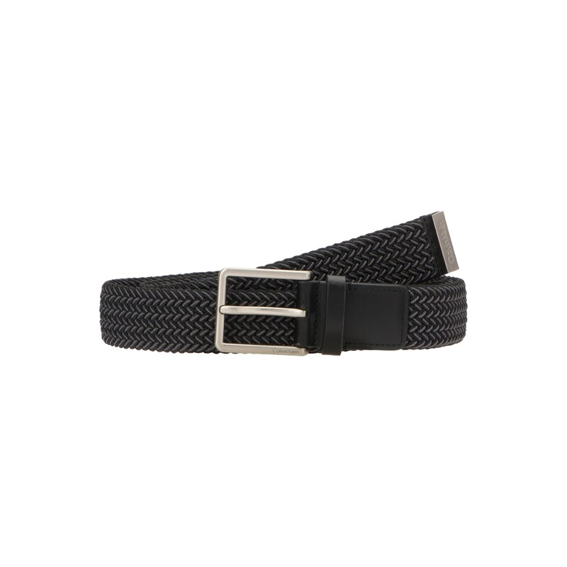 Calvin Klein Opasek WARMTH tmavě šedá / černá