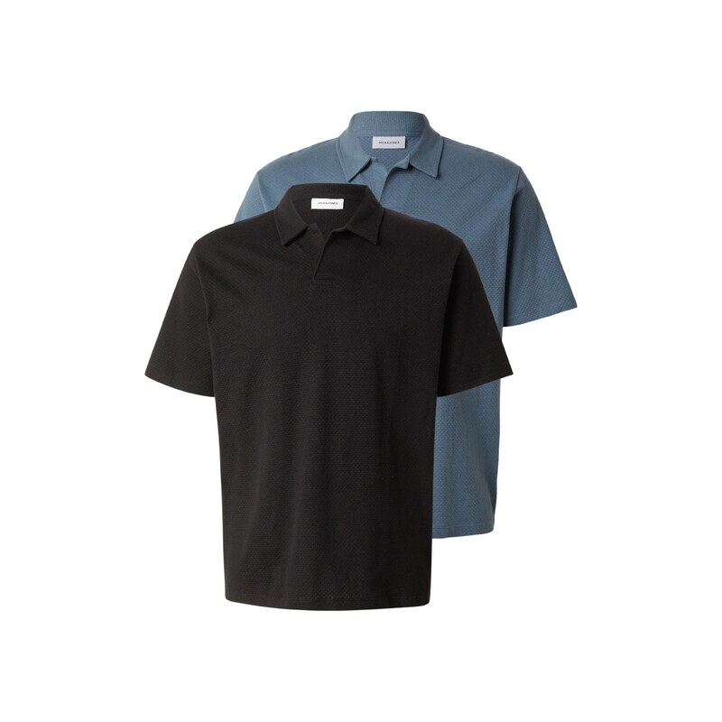 JACK & JONES Tričko JJDEVIN DAYTONA safírová / černá