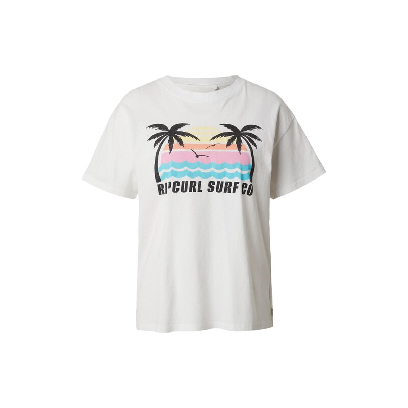 RIP CURL Tričko MALIBU azurová / světle růžová / černá / bílá 115226684