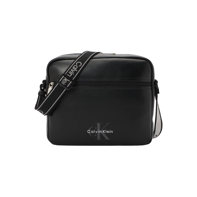 Calvin Klein Taška přes rameno tmavě šedá / černá / bílá