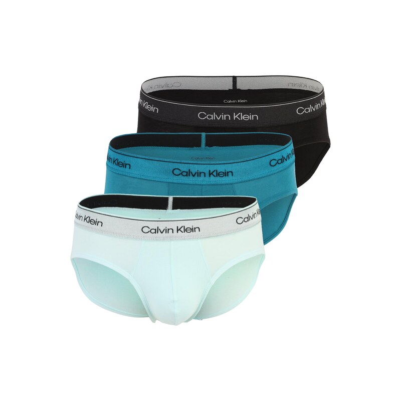 Calvin Klein Underwear Slipy modrá / zelená / černá