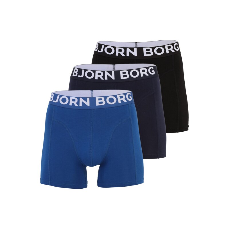 BJÖRN BORG Boxerky modrá / marine modrá / černá / bílá 115226773