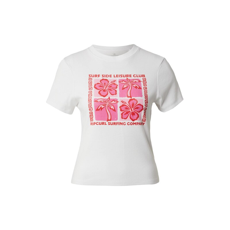 RIP CURL Tričko SURF SIDE pitaya / červená / bílá 115226737