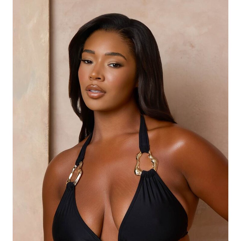 Moda Minx Curve X Alessa Tyrrell-Charles triangle bikini top with 115227224