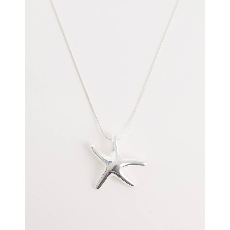 Seol + Gold starfish necklace in sterling silver 115227267