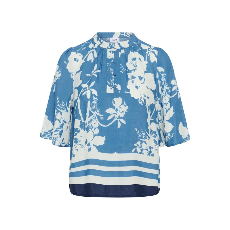 SAINT TROPEZ Halenka SZRasheda krémová / modrá / světlemodrá 115225811