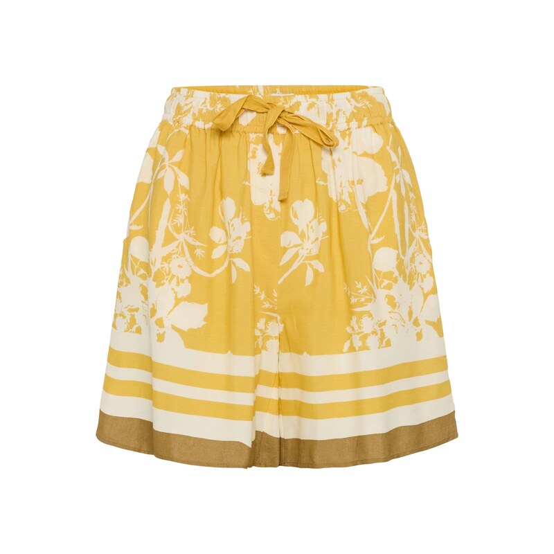 SAINT TROPEZ Kalhoty SZRasheda světle hnědá / žlutá / pastelově žlutá 115225801