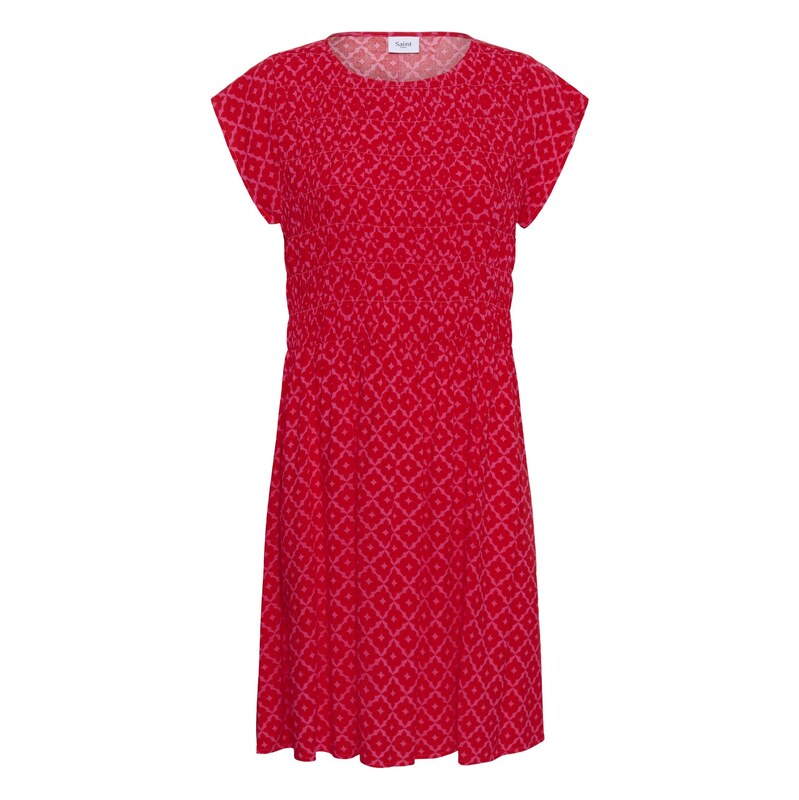 SAINT TROPEZ Šaty GislaSZ pink / červená 115225790