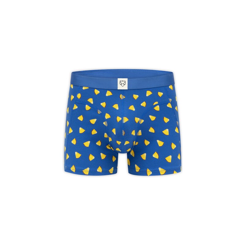 A-dam Boxerky Blue Pineapple Juice modrá / světle hnědá / světle