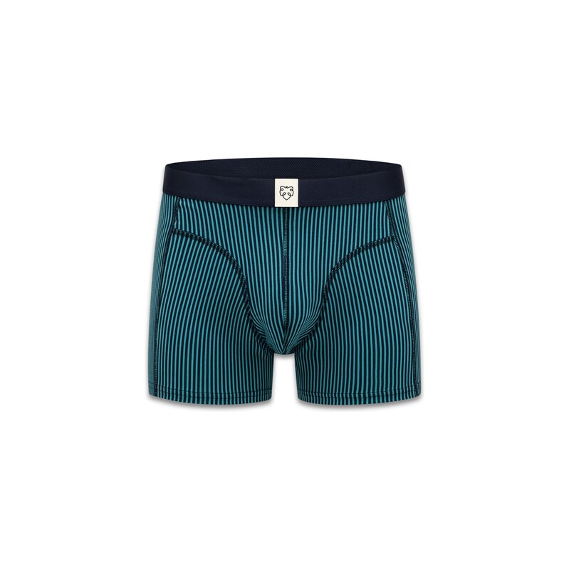 A-dam Boxerky azurová / černá