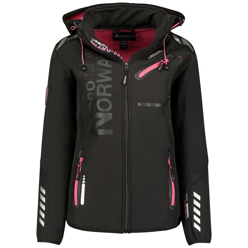 Geographical Norway Reine softshellová bunda W WU8182F/GNO-BLACK-PINK 115228396