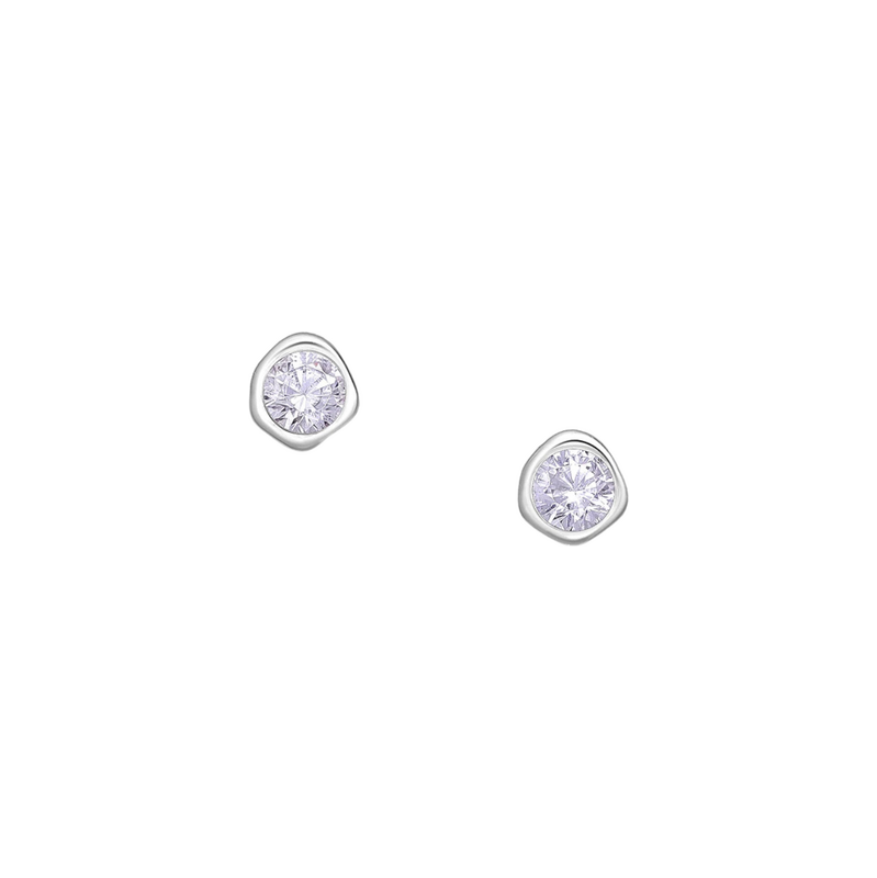 SYLVIENE Stříbrné náušnice Birthstone Červen 115231906