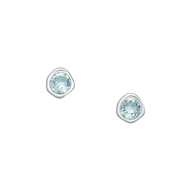 SYLVIENE Stříbrné náušnice Birthstone Prosinec 115231912