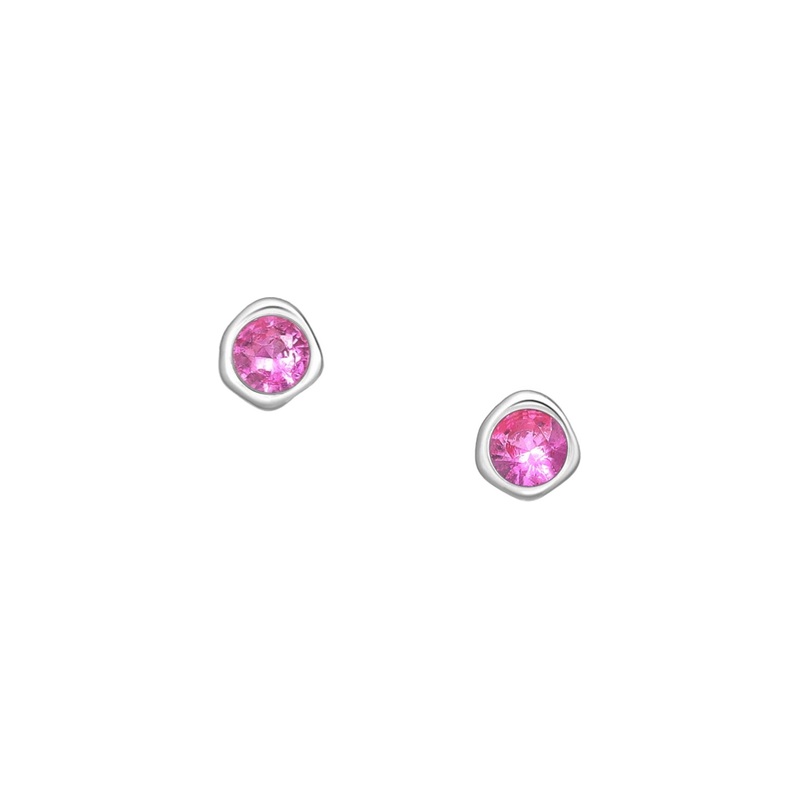 SYLVIENE Stříbrné náušnice Birthstone Říjen 115231910