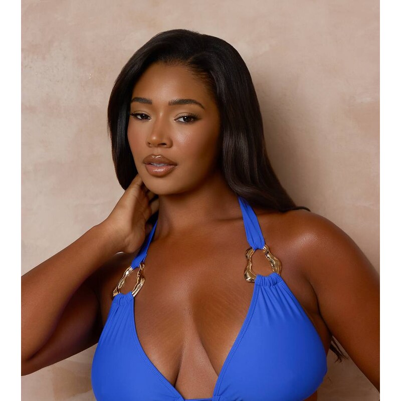 Moda Minx Curve X Alessa Tyrrell-Charles triangle bikini top with 115232054