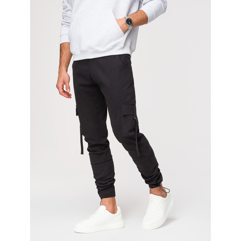 Ombre Pánské kapsáčové kalhoty se stahovací šňůrkou