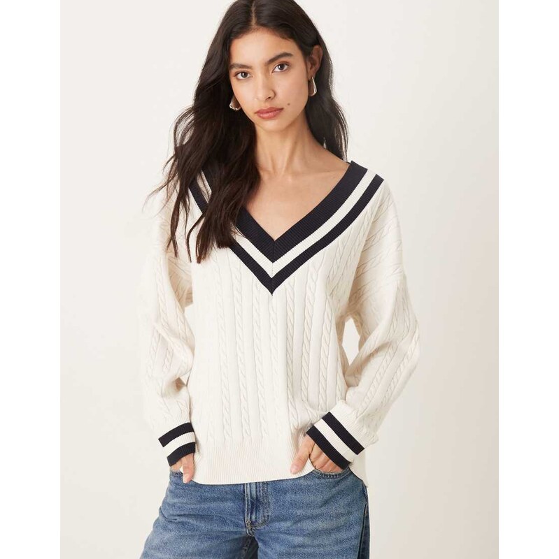 TALA cricket jumper in ivory - IVORY-White 115232778