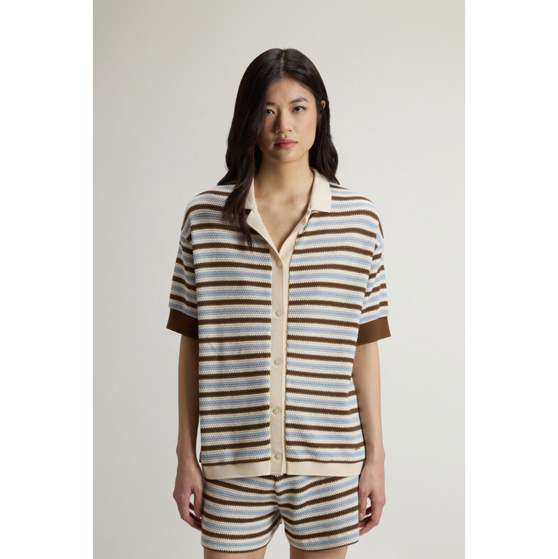KOŠILE WOOLRICH STRIPED JERSEY SHIRT 115233040
