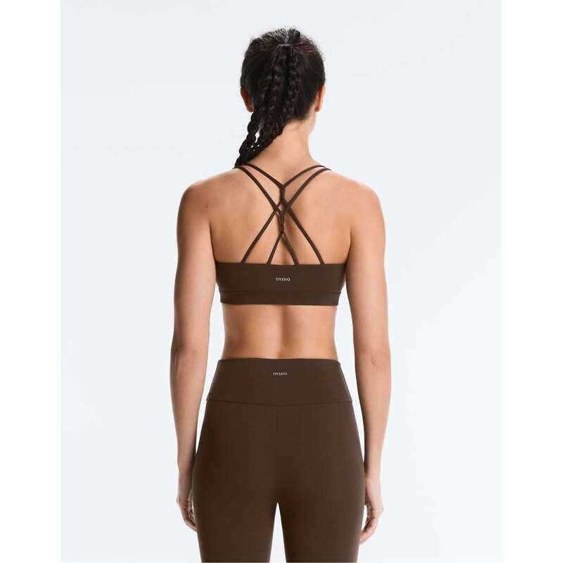 OYSHO Comfortlux light support sports bra with crossover straps