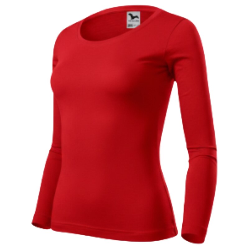 Dámské tričko červené Malfini Fit-T LS