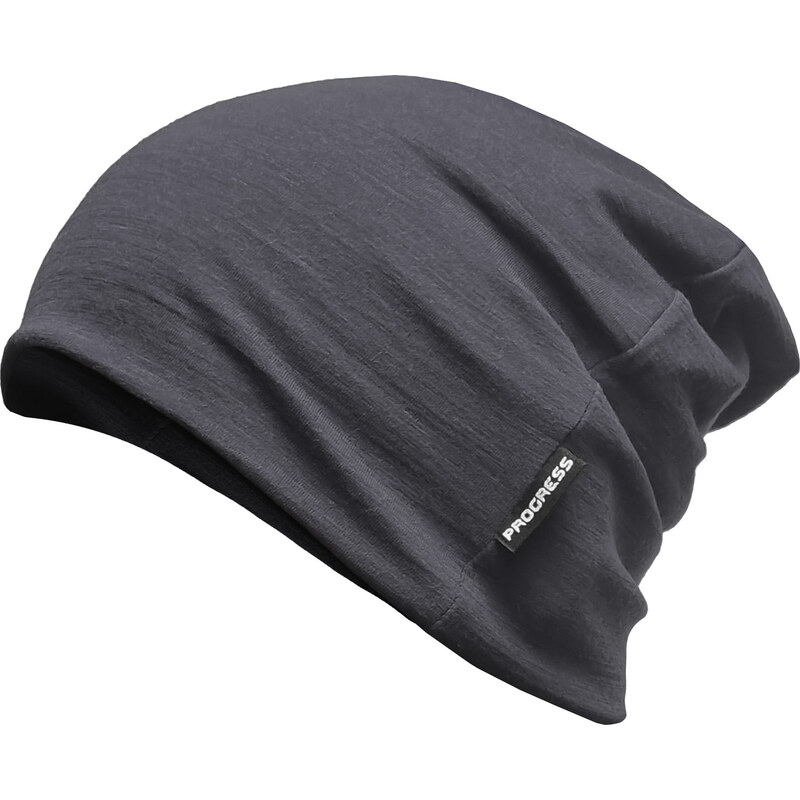 Funkční merino čepice PROGRESS Freebeanie černý melír 117114603