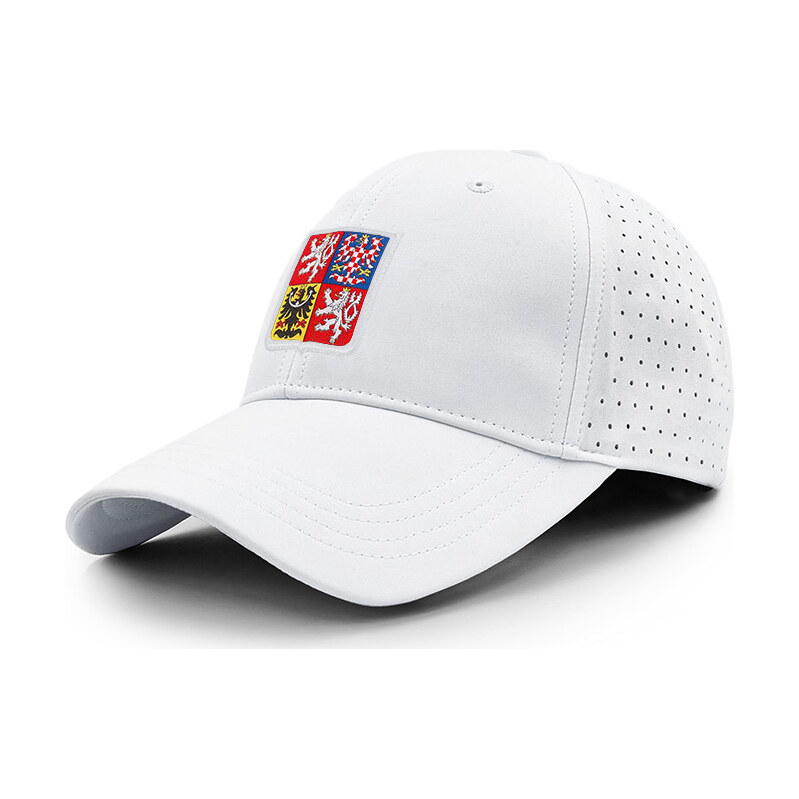 Klasická kšiltovka PROGRESS Baseball Cap Czech bílá