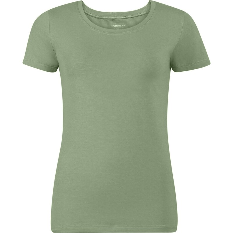 Dámské bambusové triko PROGRESS Original khaki 115239707