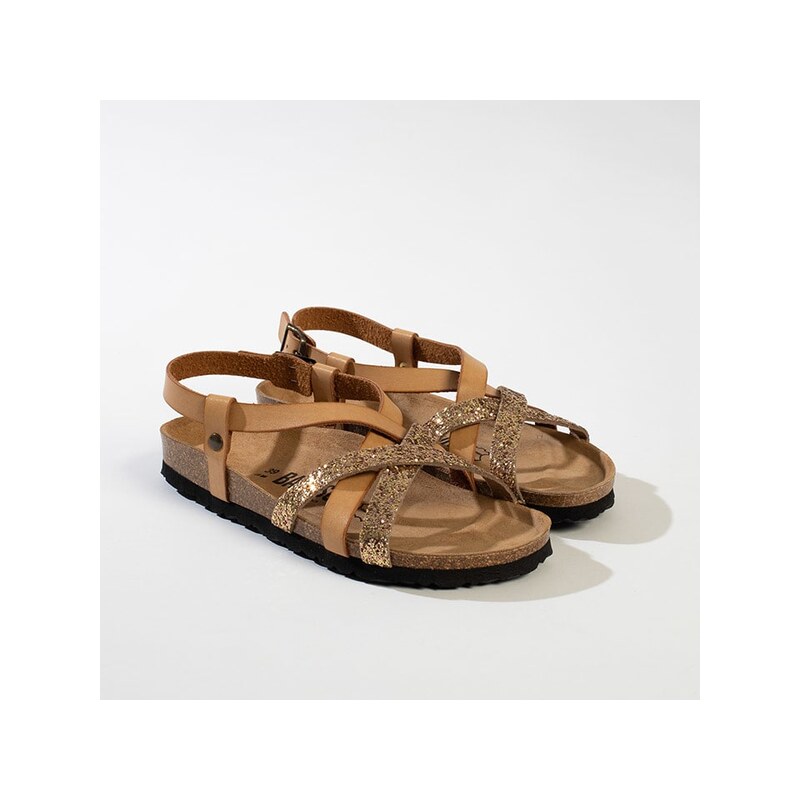 Sandály BACKSUN Hellbraun/ Gold 3886690 115273921
