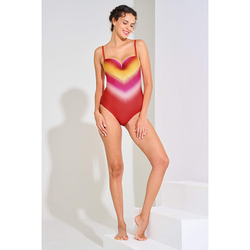 Plavky Lisca Rot/ Lila/ Gelb 7159695