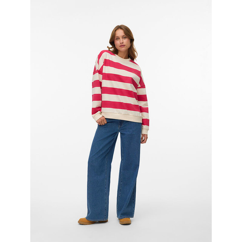 Mikina Vero Moda Rot/ Creme 4396428