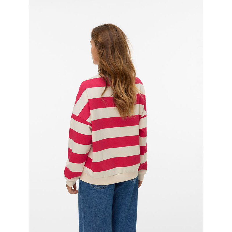 Mikina Vero Moda Rot/ Creme 4396428